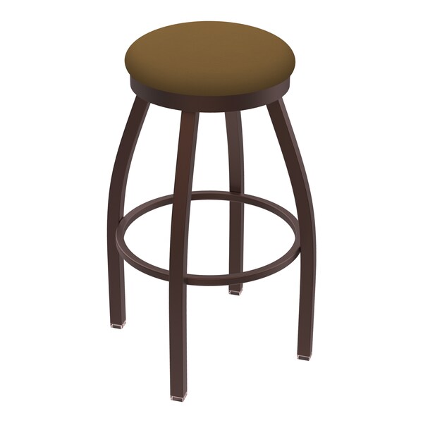 25" Swivel Counter Stool, Bronze Finish, Canter Saddle Seat